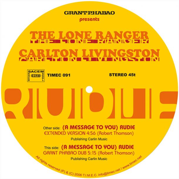 carlton livingston lone ranger a message to you rudie produced by grant phabao